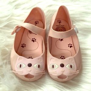 Pink kitty shoes P&W NEW YORK